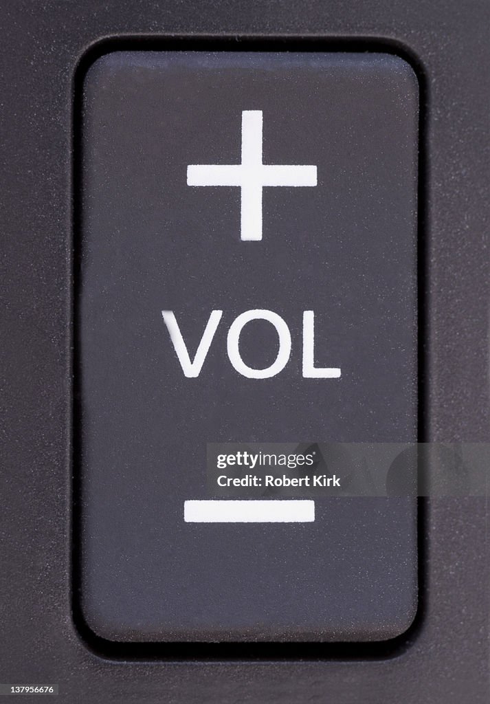 Volume Remote Control Button Volume Control High-Res Stock Photo - Getty Images