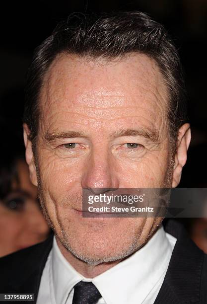Actor Bryan Cranston arrives at the 64th Annual Directors Guild Of America Awards at the Grand Ballroom at Hollywood & Highland Center on January 28,...