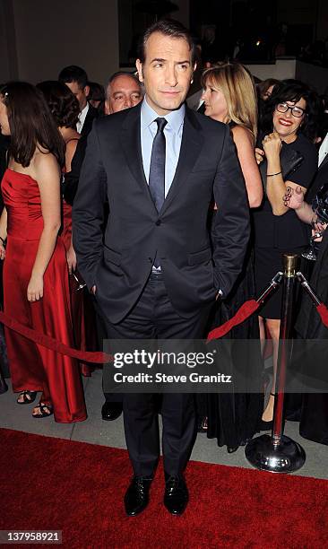 Actor Jean Dujardin arrives at the 64th Annual Directors Guild Of America Awards at the Grand Ballroom at Hollywood & Highland Center on January 28,...