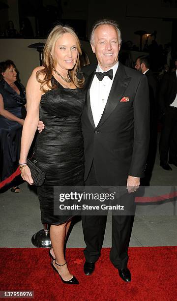 Actor Peter Fonda and Parky Fonda arrive at the 64th Annual Directors Guild Of America Awards at the Grand Ballroom at Hollywood & Highland Center on...