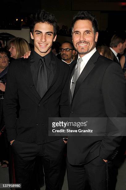 Actor Adam Gregory and actor Don Diamont arrive at the 64th Annual Directors Guild Of America Awards at the Grand Ballroom at Hollywood & Highland...