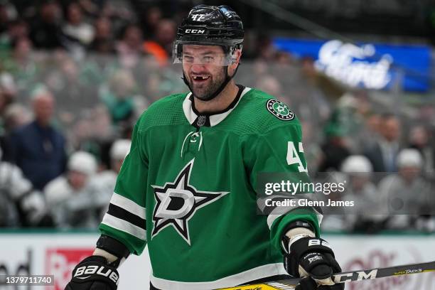 Alexander Radulov of the Dallas Stars skates against the Los Angeles Kings at the American Airlines Center on March 2, 2022 in Dallas, Texas.