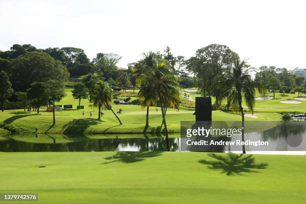 General view of the seventh hole during the Third Round of the HSBC Women's World Championship at Sentosa Golf Club on March 05, 2022 in Singapore.