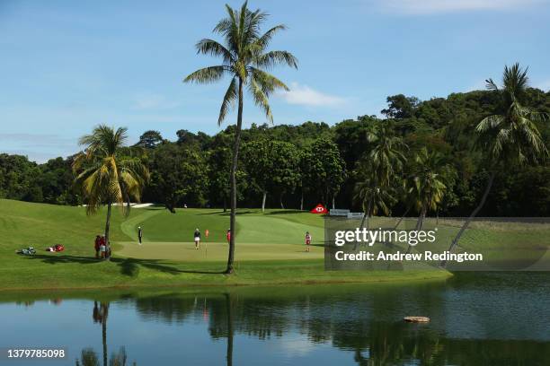 General view of the second hole during the Third Round of the HSBC Women's World Championship at Sentosa Golf Club on March 05, 2022 in Singapore.