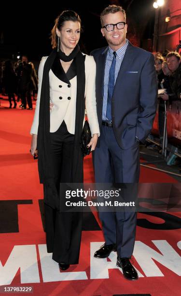Actress Actress Bridget Moynahan and director Joseph McGinty aka "McG" attend the UK premiere of 'This Means War' at ODEON Kensington on January 30,...