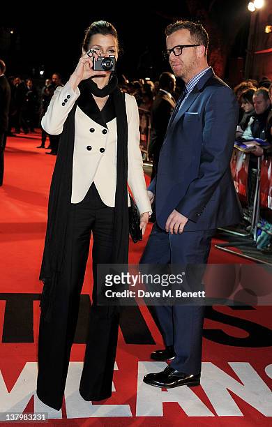 Actress Actress Bridget Moynahan and director Joseph McGinty aka "McG" attend the UK premiere of 'This Means War' at ODEON Kensington on January 30,...