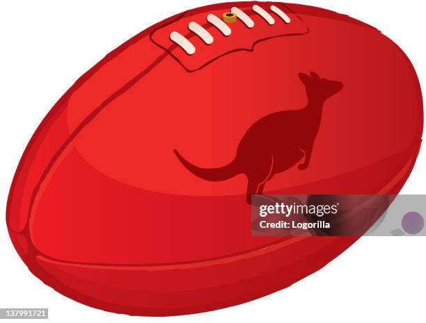 australischer football - american football ball stock-grafiken, -clipart, -cartoons und -symbole