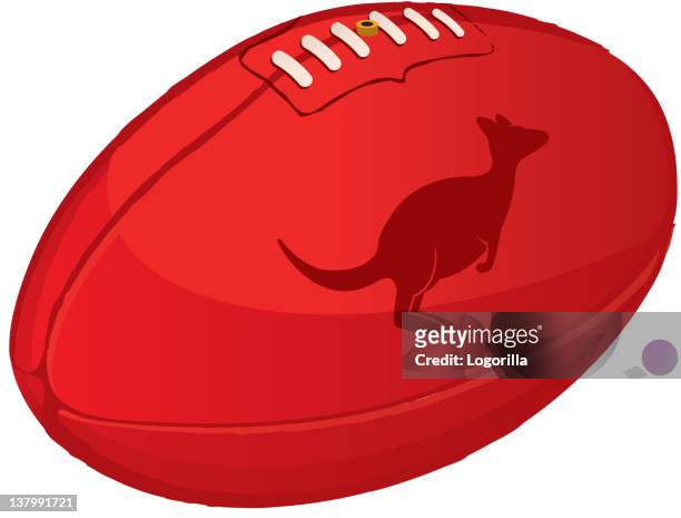 ilustraciones, imágenes clip art, dibujos animados e iconos de stock de fútbol australiano - australian rules football