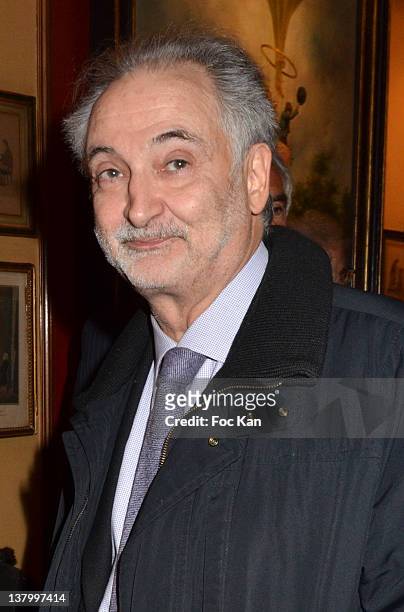 Jacques Attali attends the Procope Des Lumieres' Literary Awards - First Edition at the Procope on January 30, 2012 in Paris, France.