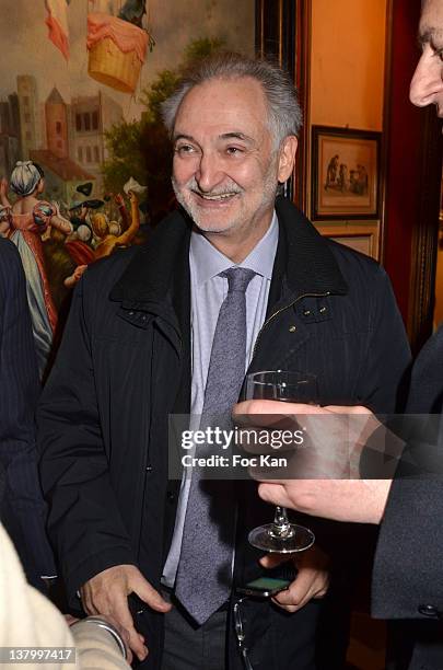 Jacques Attali attends the Procope Des Lumieres' Literary Awards - First Edition at the Procope on January 30, 2012 in Paris, France.