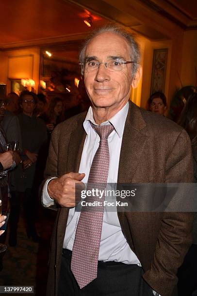 Francois de Closets attends the Procope Des Lumieres' Literary Awards - First Edition at the Procope on January 30, 2012 in Paris, France.