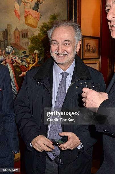 Jacques Attali attends the Procope Des Lumieres' Literary Awards - First Edition at the Procope on January 30, 2012 in Paris, France.