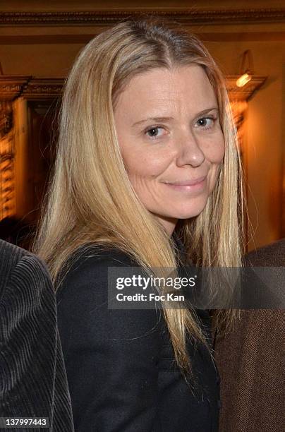 Aude Lancelin attends the Procope Des Lumieres' Literary Awards - First Edition at the Procope on January 30, 2012 in Paris, France.