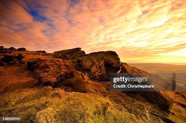the roaches, peak district - the roaches stock pictures, royalty-free photos & images