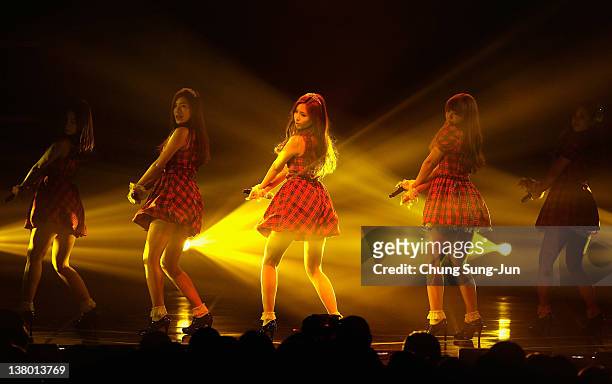 Pink perform on stage during the MBC Music Festival at Olympic Hall on January 31, 2012 in Seoul, South Korea.