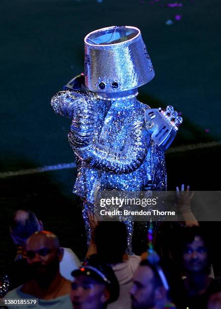 Parade goers take part during the 44th Sydney Gay and Lesbian Mardi Gras Parade on March 05, 2022 in Sydney, Australia. The Sydney Gay and Lesbian...