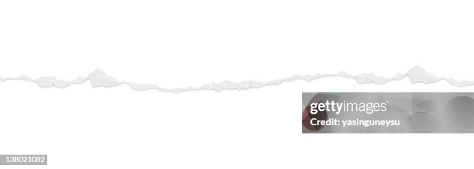 Gray tear across white background Gray tear across white background