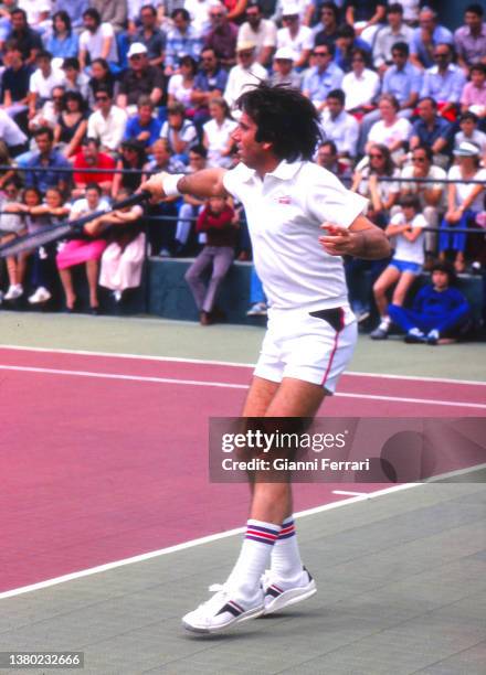 Spanish tennis player Manolo Santana, Madrid, Spain, 1981.