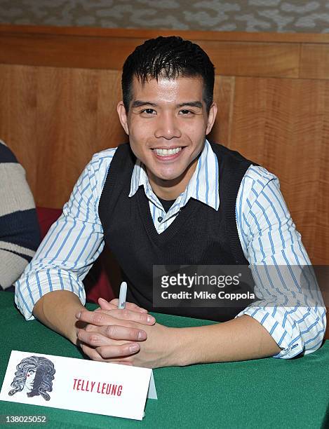 Actor Telly Leung promotes Broadway's cast recording of "Godspell" at Barnes & Noble, 86th & Lexington on January 31, 2012 in New York, United States.