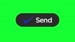 Send Button Code 4k Send Web Interface Button With Check Symbol On Green Background - 4K ...