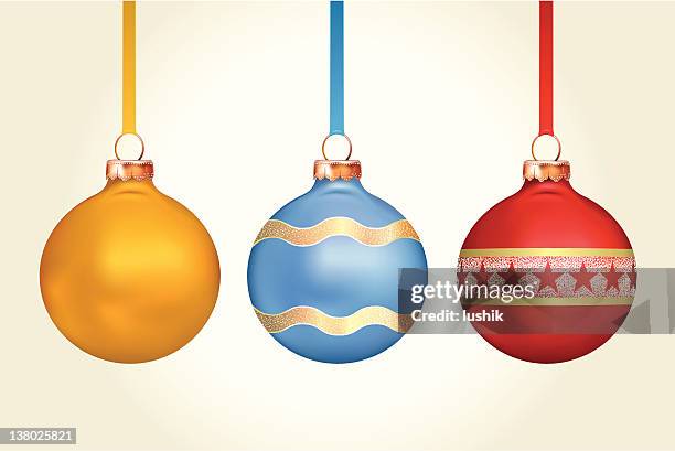 christmas tree decorations - string lights isolated stock illustrations
