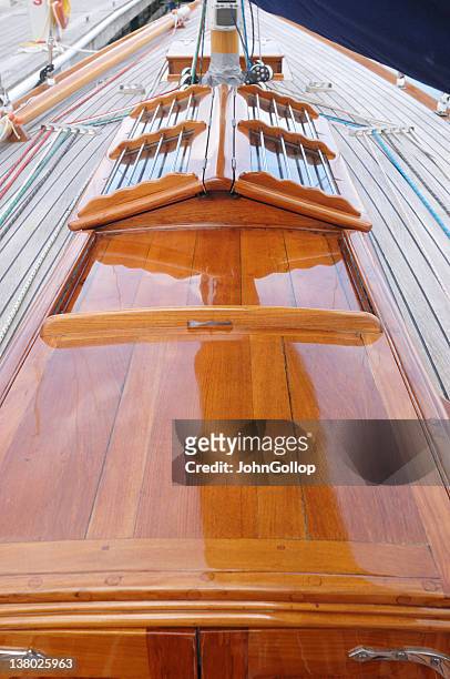 wooden hatch - wooden boat stock pictures, royalty-free photos & images