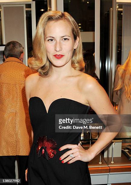 Charlotte Dellal attends a private viewing of "Gaucho", a photographic exhibition by Astrid Munoz, at the Jaeger-LeCoultre Boutique on January 31,...