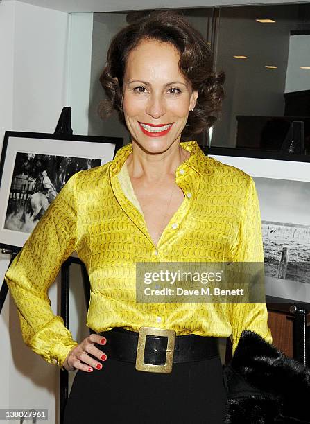 Andrea Dellal attends a private viewing of "Gaucho", a photographic exhibition by Astrid Munoz, at the Jaeger-LeCoultre Boutique on January 31, 2012...