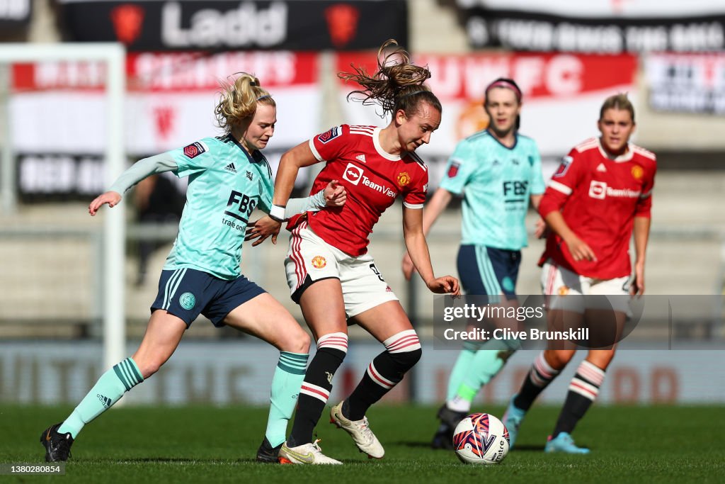 Manchester United Women v Leicester City Women - Barclays FA Women's Super League