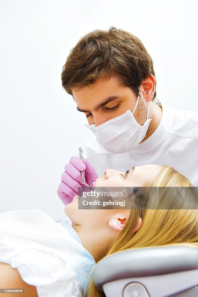 Visit at the dentist's surgery