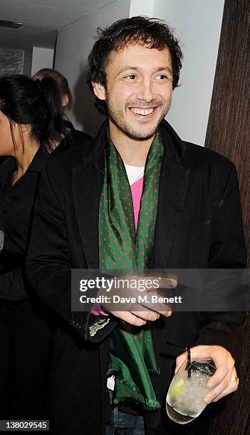 Dan Macmillan attends a private viewing of "Gaucho", a photographic exhibition by Astrid Munoz, at the Jaeger-LeCoultre Boutique on January 31, 2012...