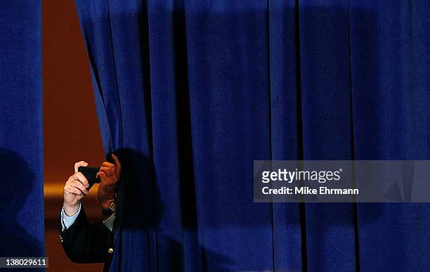 Supporter of Republican presidential candidate, former Speaker of the House Newt Gingrich attends his Florida primary night party January 31, 2012 in...