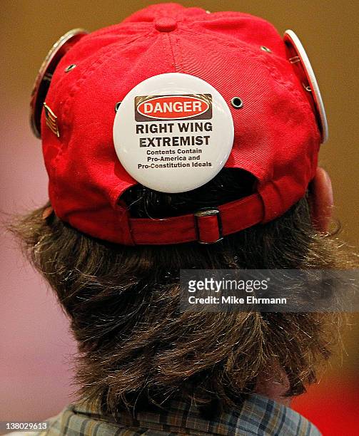 Supporter of Republican presidential candidate, former Speaker of the House Newt Gingrich attends his Florida primary night party January 31, 2012 in...