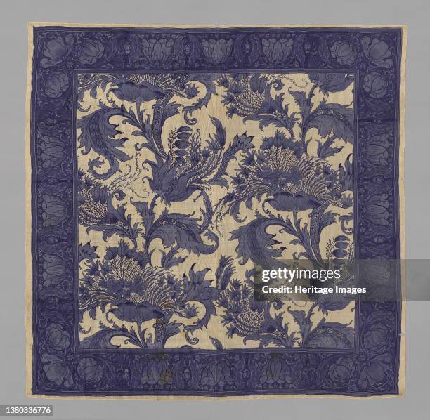 Tablecloth or Bedcover probably titled "Ragged Poppy", London, 1902. Artist John Scarrat Rigby. (Photo by Heritage Art/Heritage Images via Getty...