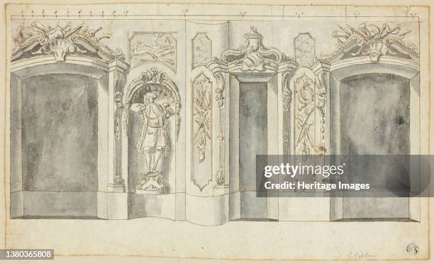 Wall with Hunting Designs, n. D. Artist Grinling Gibbons. (Photo by Heritage Art/Heritage Images via Getty Images