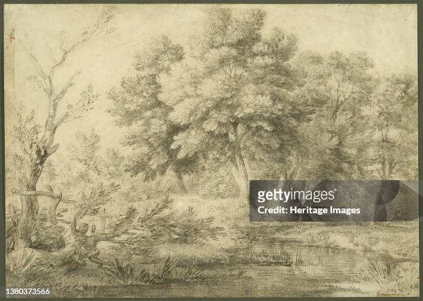 Wooded Landscape with Stream, 1750-59. Artist Thomas Gainsborough. (Photo by Heritage Art/Heritage Images via Getty Images