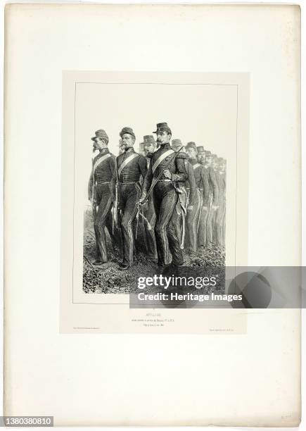 Artillery men, from Souvenirs díItalie: ExpÈdition de Rome, 1858. Artist Auguste Raffet. (Photo by Heritage Art/Heritage Images via Getty Images
