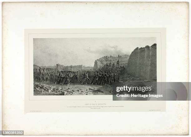 Assault and capture of bastion no. 6, from Souvenirs díItalie: ExpÈdition de Rome, 1858. Artist Auguste Raffet. (Photo by Heritage Art/Heritage...