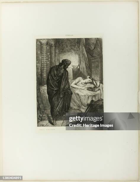 Yet She Must Die, plate eleven from Othello, 1844. Artist Theodore Chasseriau. (Photo by Heritage Art/Heritage Images via Getty Images