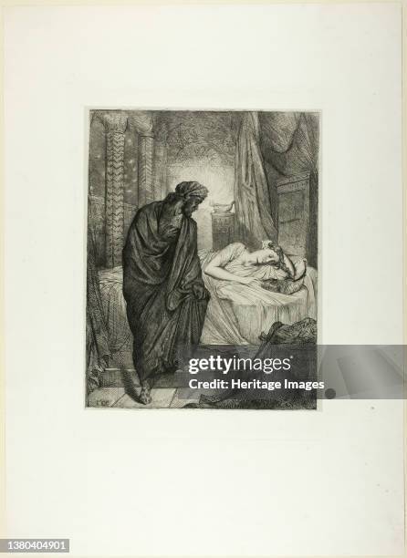 Yet She Must Die, plate eleven from Othello, 1844. Artist Theodore Chasseriau. (Photo by Heritage Art/Heritage Images via Getty Images