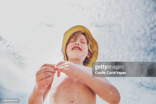 close-up of boy crying - compassionate eye stock pictures, royalty-free photos & images