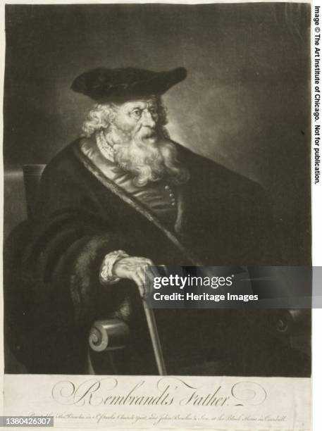 Rembrandt's Father, n. D. Artist James McArdell. (Photo by Heritage Art/Heritage Images via Getty Images