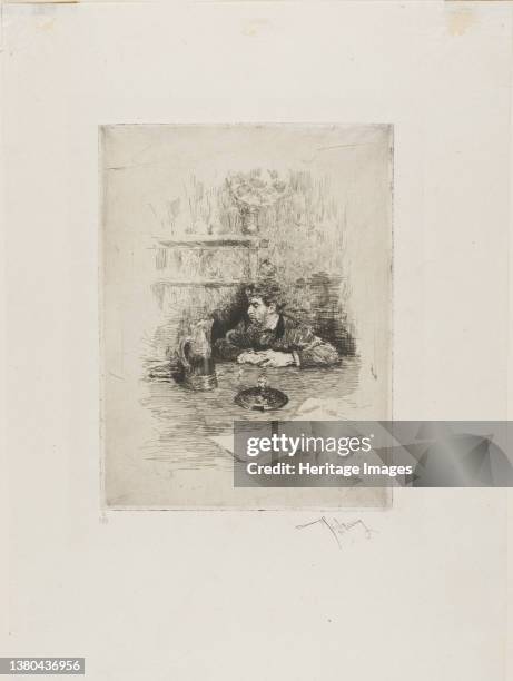 Portrait of Eduardo ZamaÁois, Spanish Painter, n. D. Artist Mariano Jose Maria Bernardo Fortuny y Carbo. (Photo by Heritage Art/Heritage Images via...