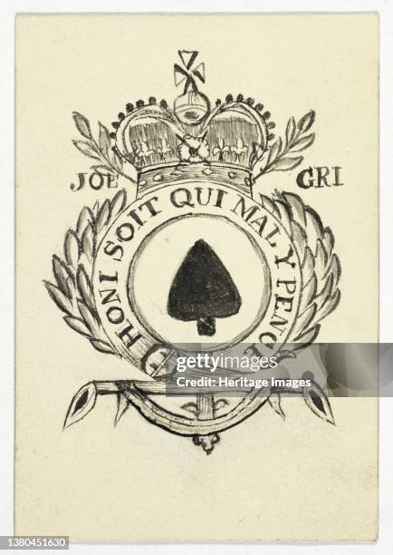 Playing Card-Ace of Spades, n. D. Artist Unknown. (Photo by Heritage Art/Heritage Images via Getty Images