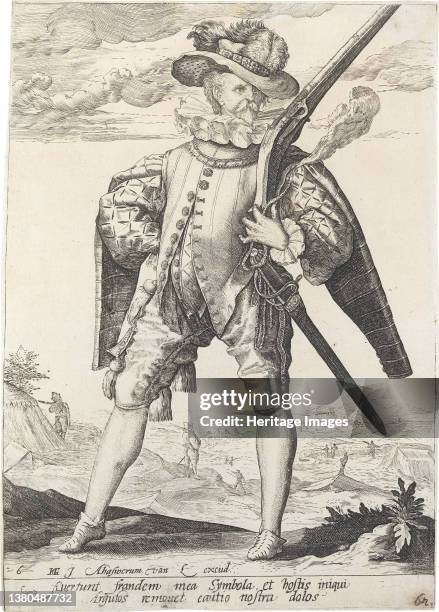Musketeer, 1587. Private Collection. Artist Gheyn, Jacques de, the Younger . (Photo by Fine Art Images/Heritage Images via Getty Images