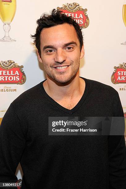 Actor Jake M. Johnson attends the "Safety Not Guaranteed" press event hosted by Stella Artois at the Cutting Room at T-Mobile Google Music Village at...