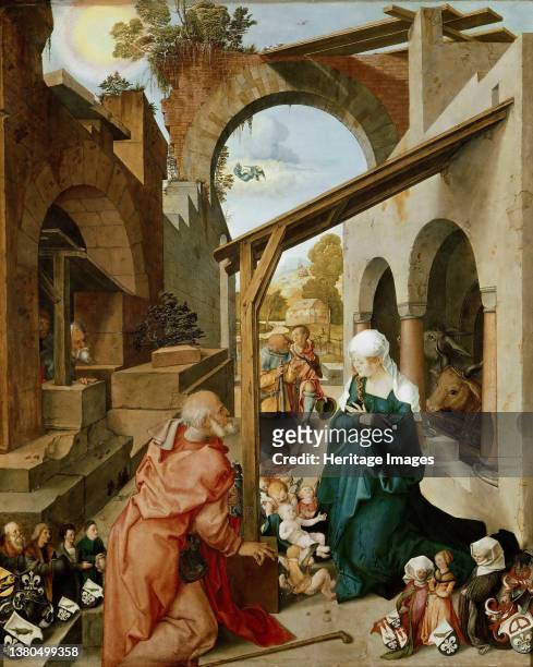 Paumgartner altarpiece, central panel: The Nativity of Christ, after 1503. Found in the Collection of the Alte Pinakothek, Munich. Artist D¸rer,...