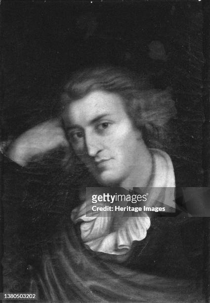 Portrait of the poet Percy Bysshe Shelley , circa 1830-1840. Found in the Collection of the Accademia Carrara, Bergamo. Artist Phillips, Thomas ....
