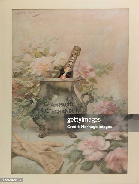 Advertising Poster for the Moet & Chandon. Private Collection. Artist AbbÈma, Louise . (Photo by Fine Art Images/Heritage Images via Getty Images