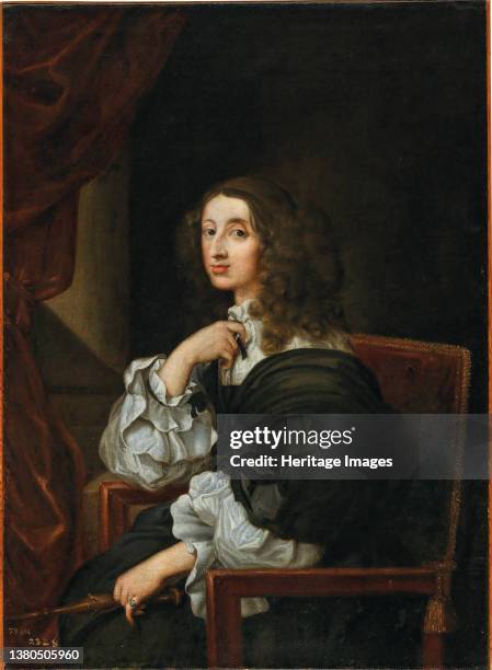 Portrait of Queen Christina of Sweden with scepter. Private Collection. Artist Bourdon, SÈbastien . (Photo by Fine Art Images/Heritage Images via...